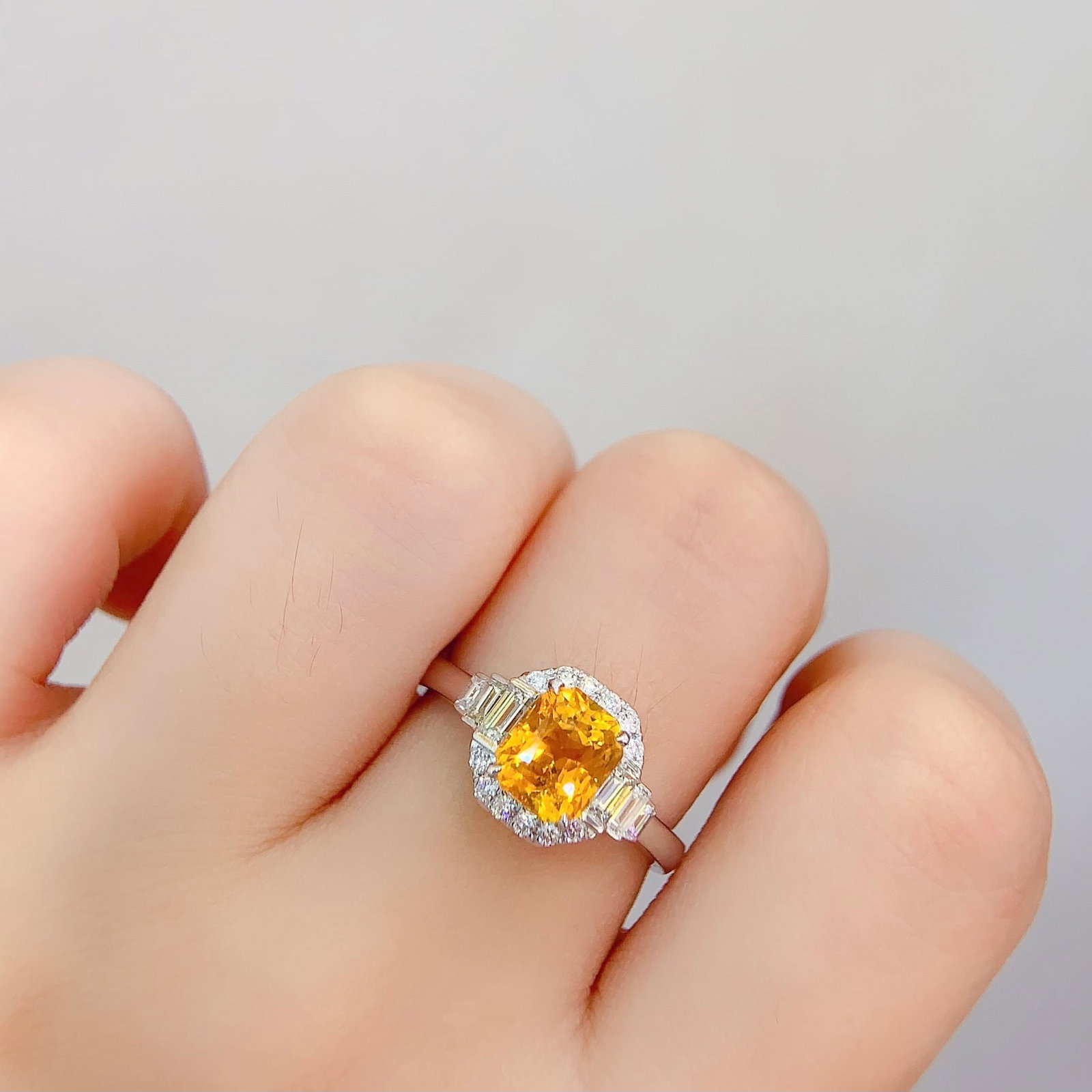 14k Gold 2.59 Ct Natural Sapphire & Diamond Ring - 5