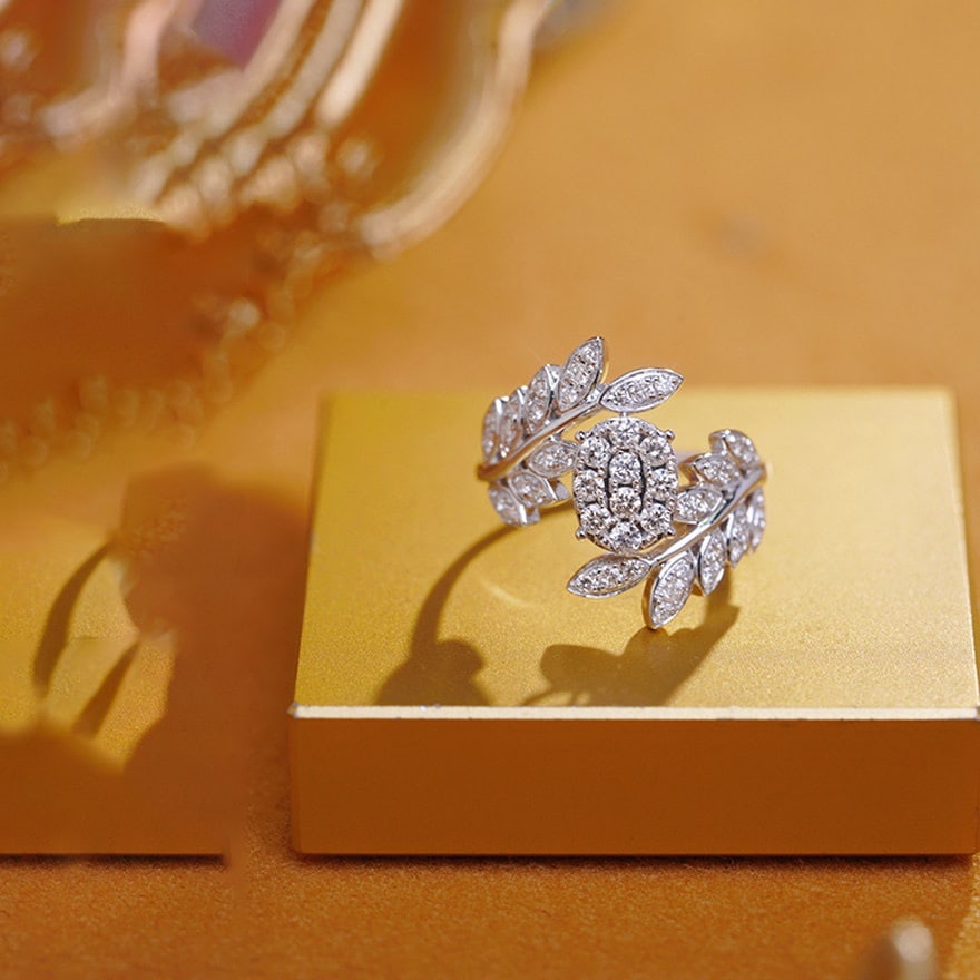 14k Gold 0.75 Ct Natural H Diamond Ring: Ref:231152155 // gold content:14k gold // ring size:7. 25us // // main gemstone:diamond // shape:round // carat weight:0. 75ct // clarity grade:vs-si // color:h // treatment:natural // cut grade:g //