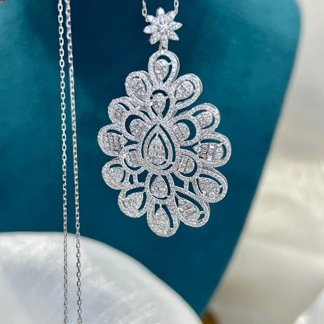 14k Gold 2.06 Ct Natural H Diamond Pendant( Without Chain ) - 4