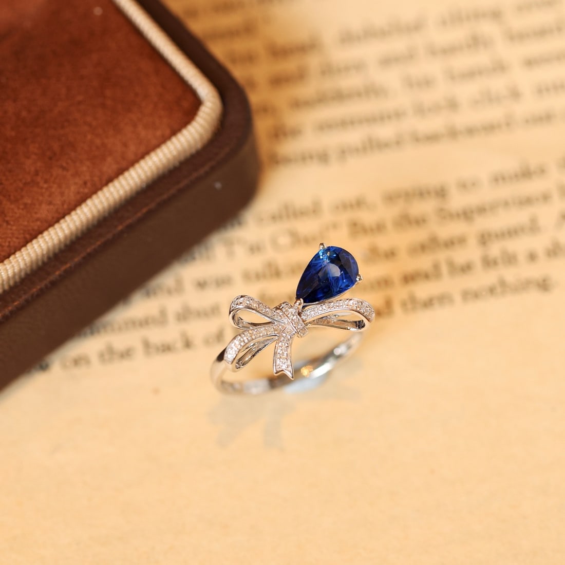 14k Gold 1.73 Ctw Natural Sapphire & Diamond Ring - 3