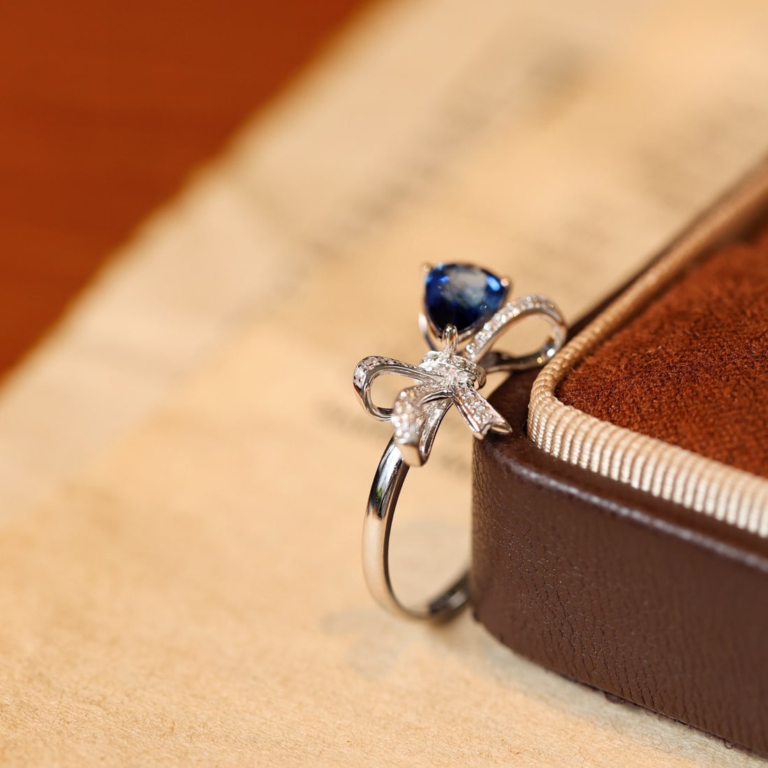 14k Gold 1.73 Ctw Natural Sapphire & Diamond Ring - 4