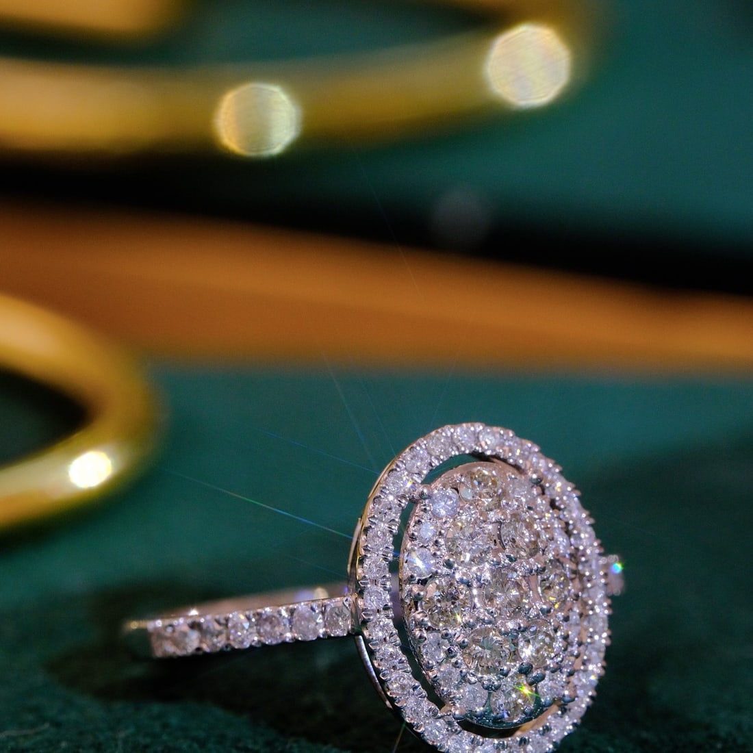 14k Gold 0.75 Ct Natural H Diamond Ring - 3