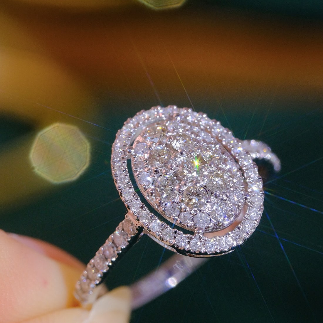 14k Gold 0.75 Ct Natural H Diamond Ring - 6