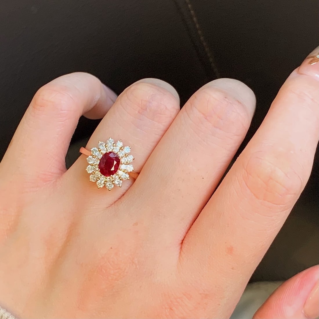 14k Gold 1.84 Ctw Natural Ruby & Diamond Ring - 5