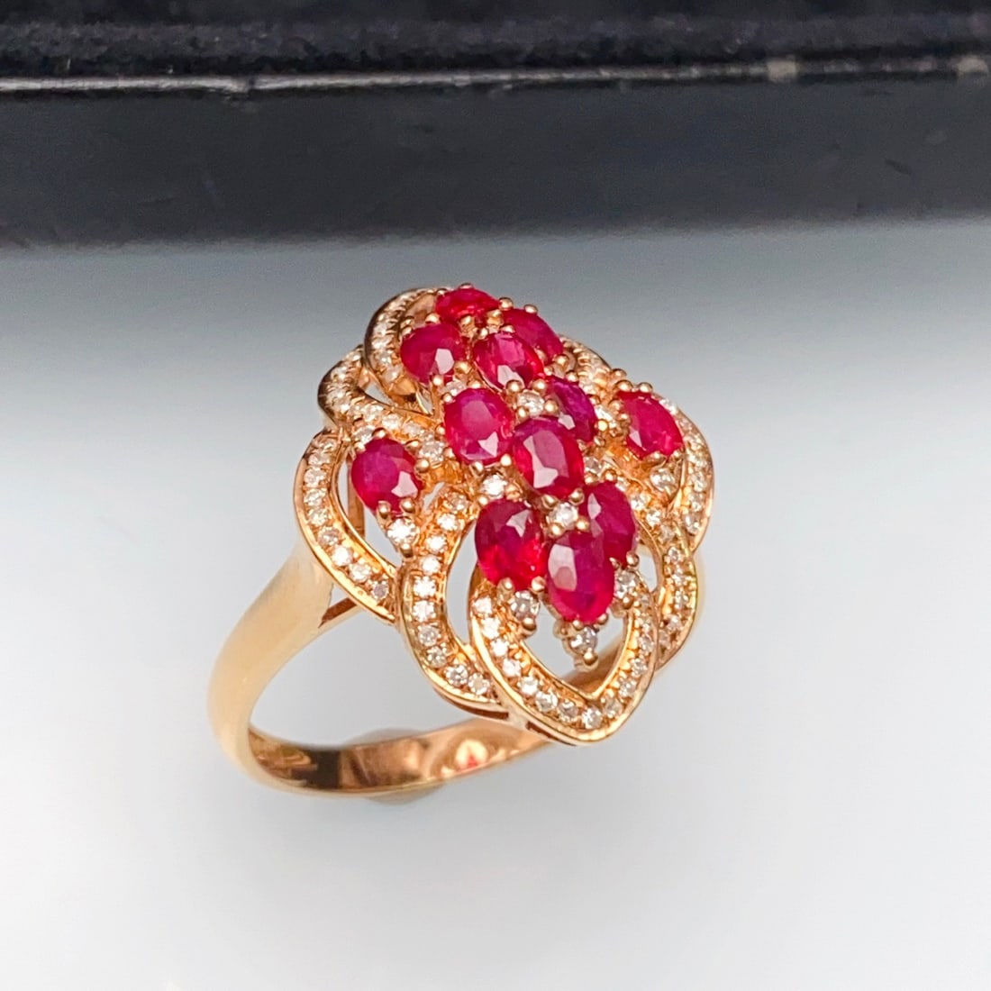 14k Gold 2.00 Ct Natural Ruby & Diamond Ring - 3