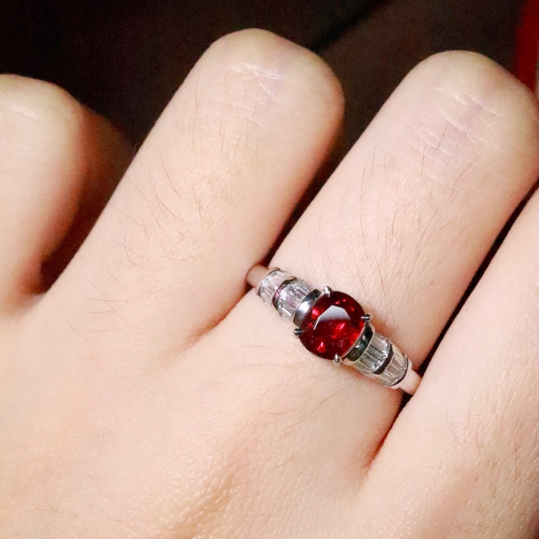 14k Gold 1.20 Ctw Natural Ruby & Diamond Ring - 4
