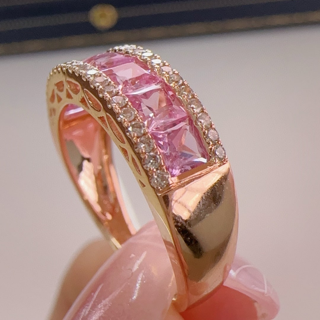 14k Gold 1.73 Ctw Natural Sapphire & Diamond Ring - 2
