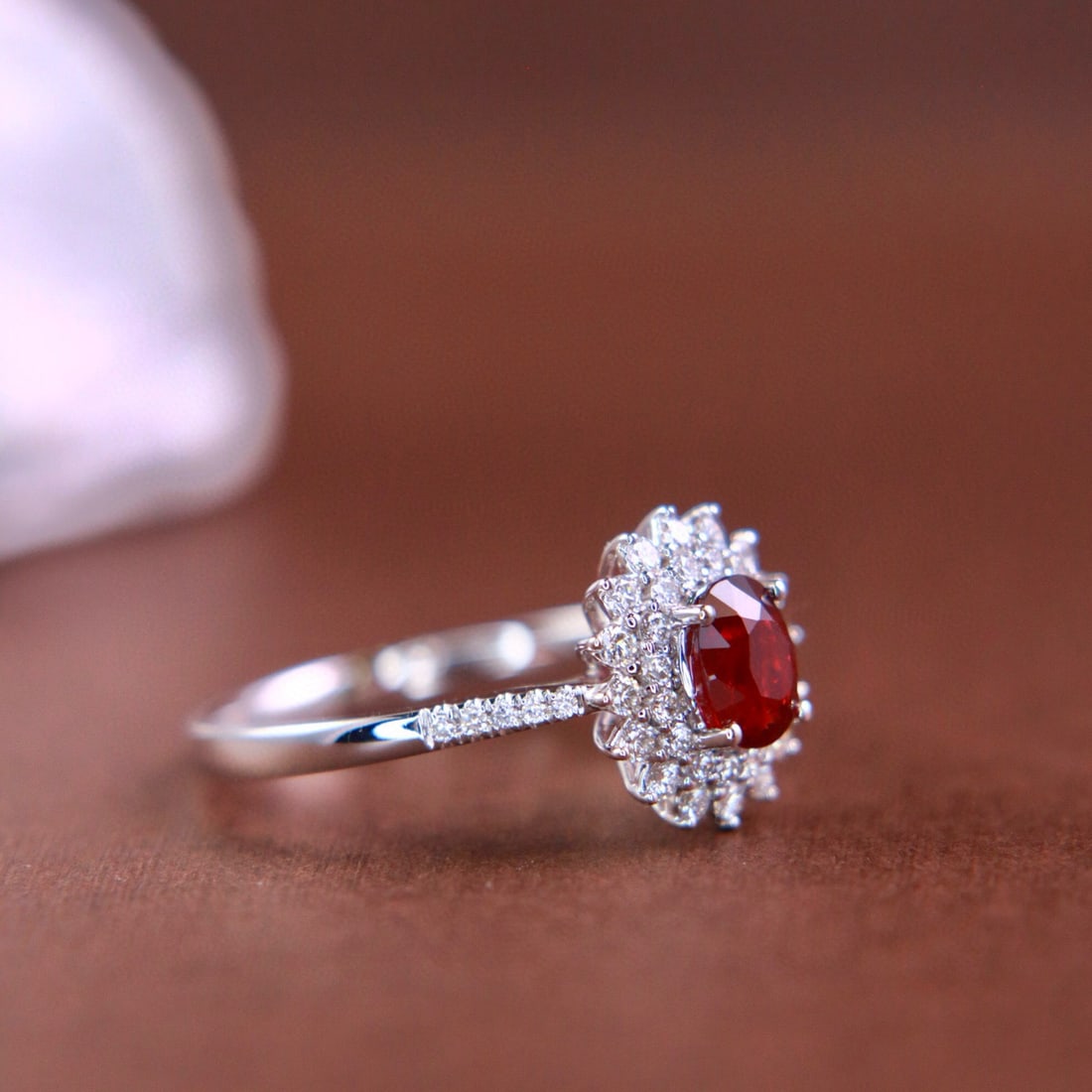 14k Gold 1.30 Ctw Natural Ruby & Diamond Ring - 2