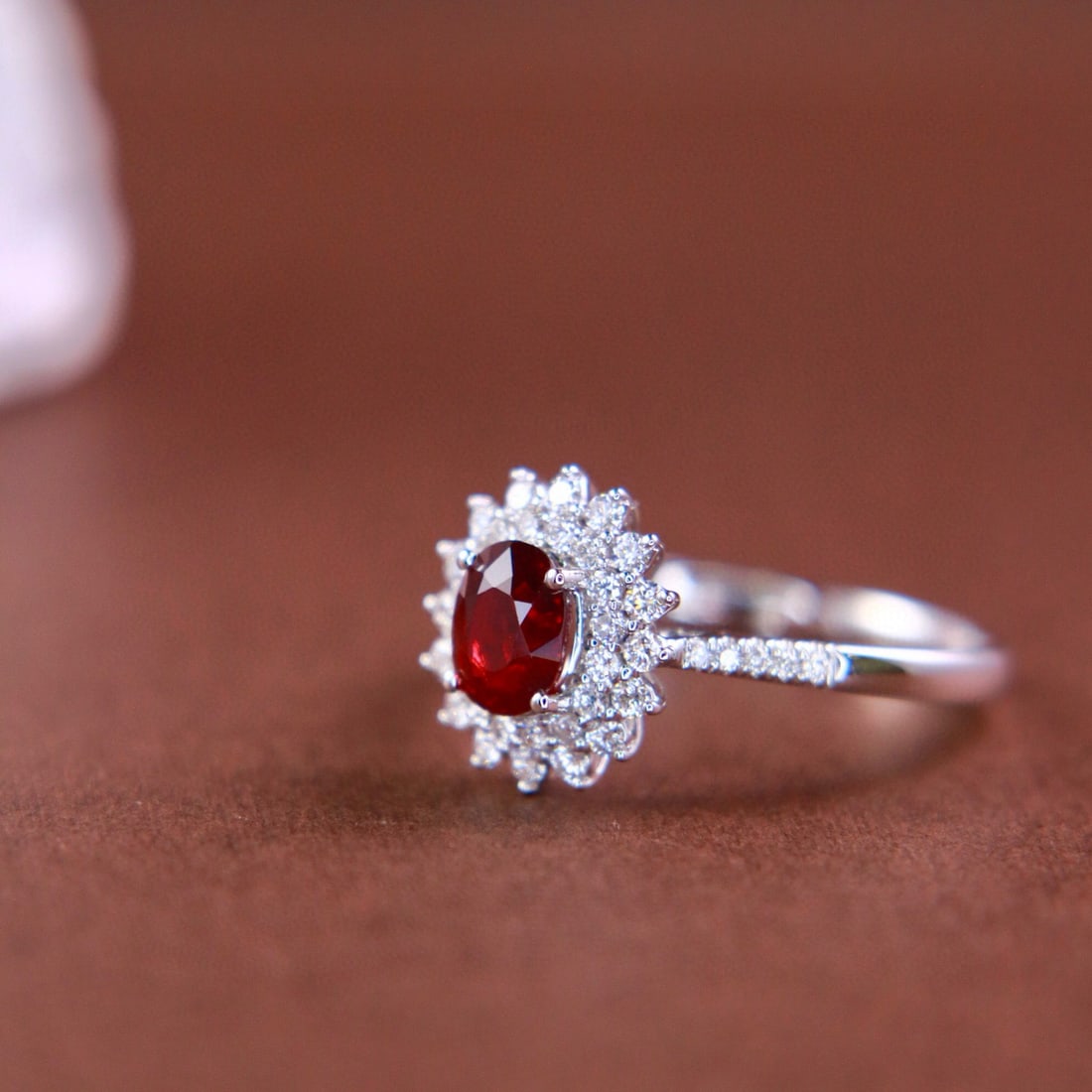 14k Gold 1.30 Ctw Natural Ruby & Diamond Ring - 3