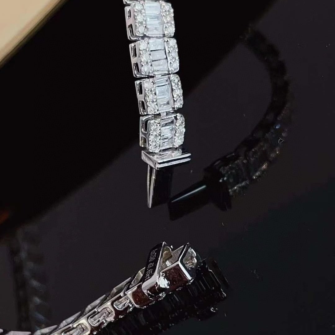 14k Gold 3.65 Ct Natural H Diamond Bracelet - 3