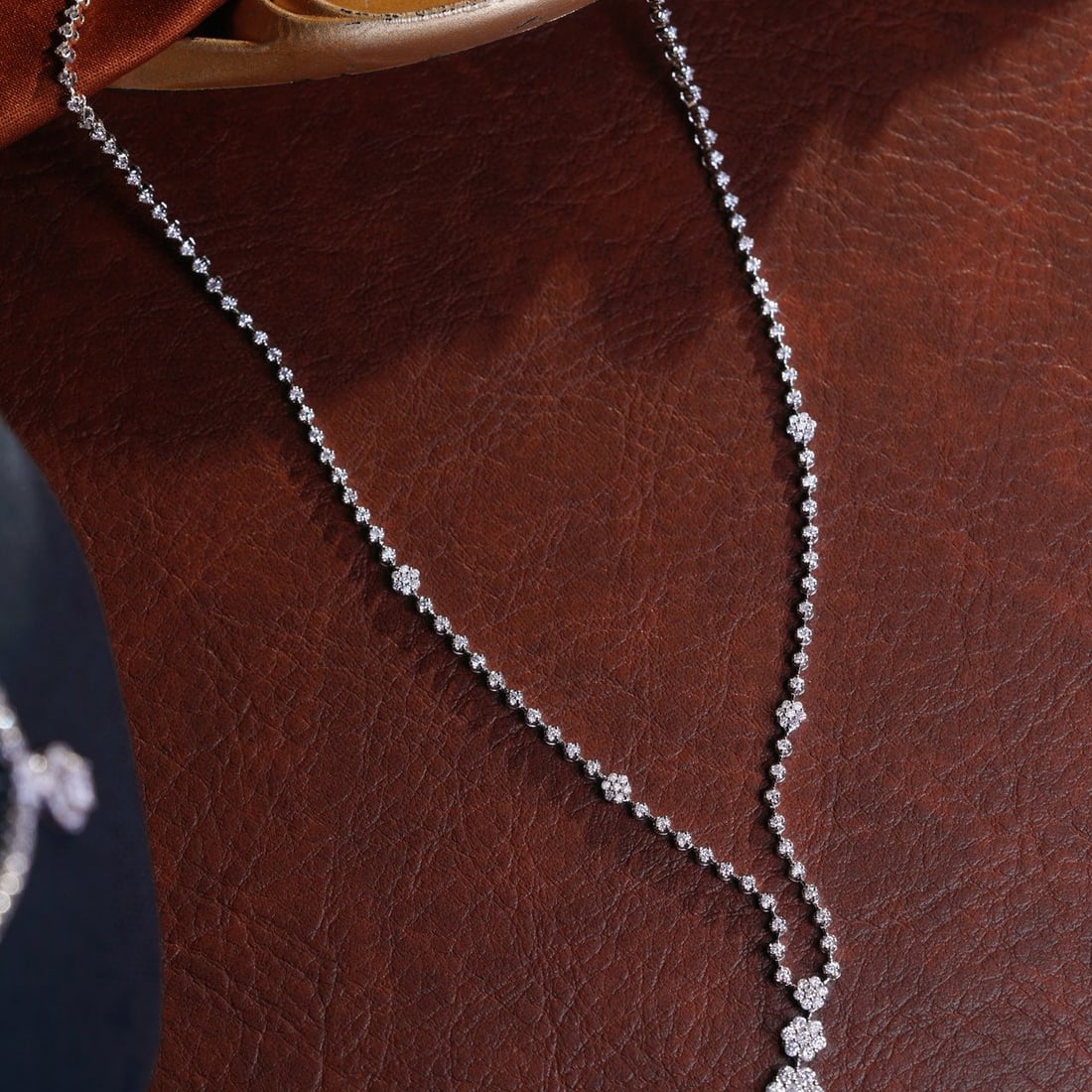 14k Gold 2.8 Ct Natural H Diamond Necklace - 5