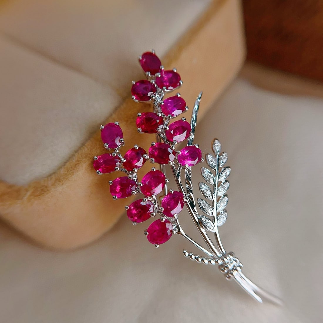 14k Gold 4.3 Ct Natural Ruby & Diamond Ring/pendant( Without Chain ) - 4