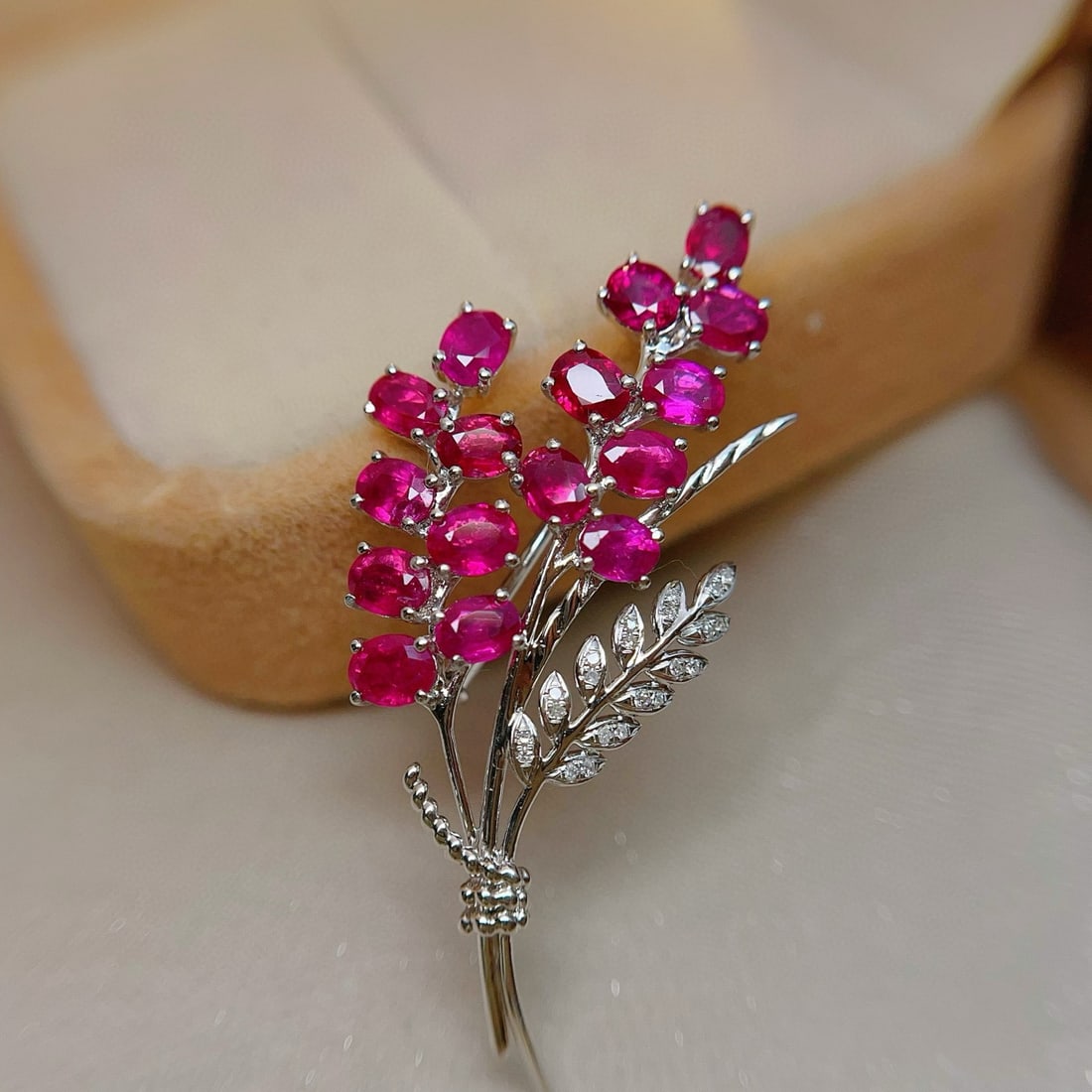 14k Gold 4.3 Ct Natural Ruby & Diamond Ring/pendant( Without Chain ) - 5