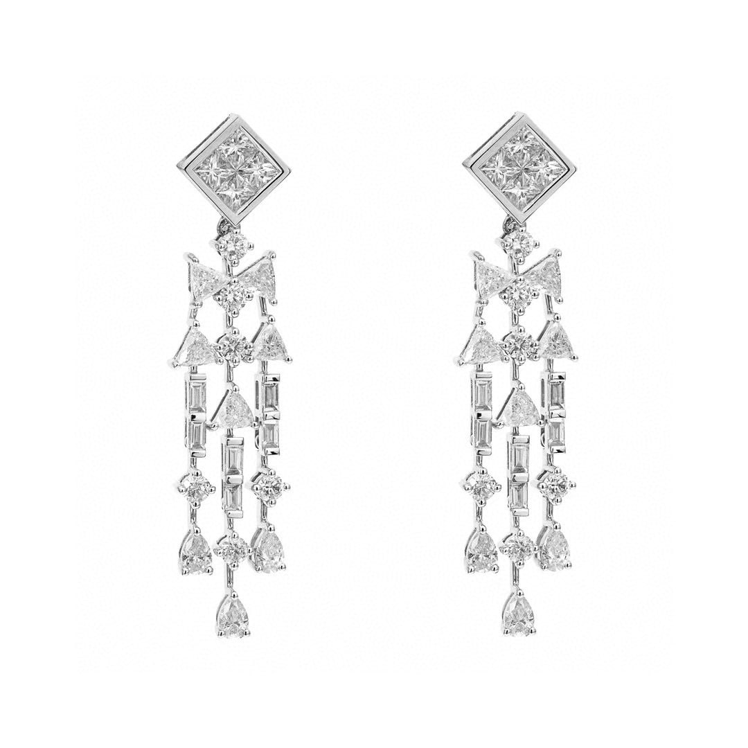 14k Gold 2.51 Ctw Natural H Diamond Earrings - 3