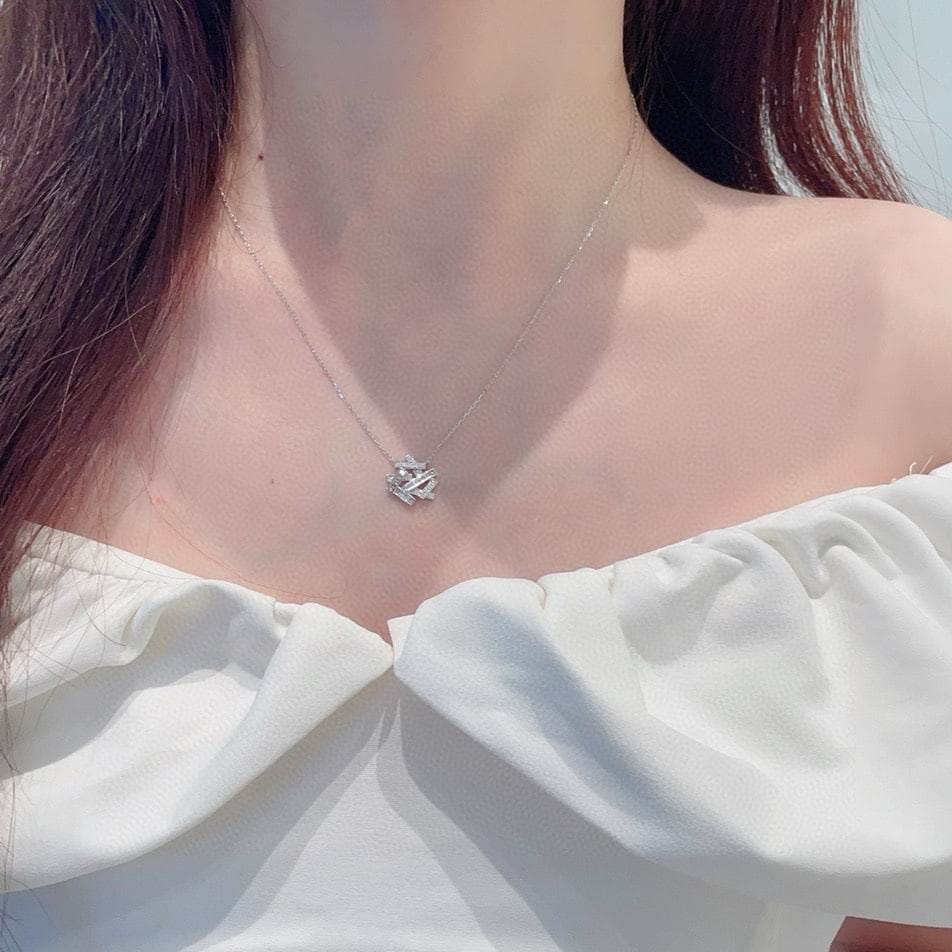 14k Gold 0.22 Ctw Natural H Diamond Pendant( Without Chain ) - 3