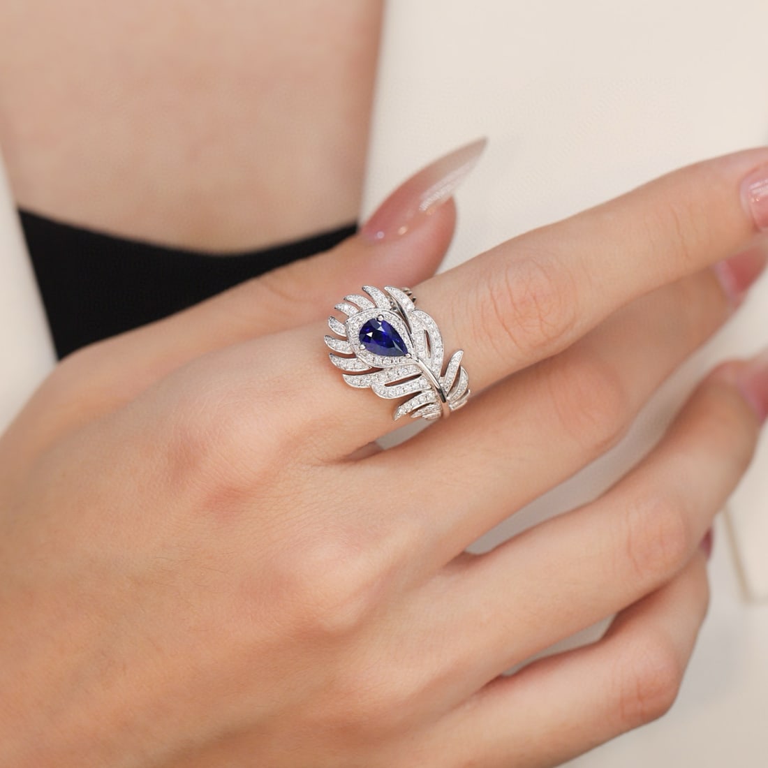 14k Gold 1.44 Ctw Natural Sapphire & Diamond Ring - 2