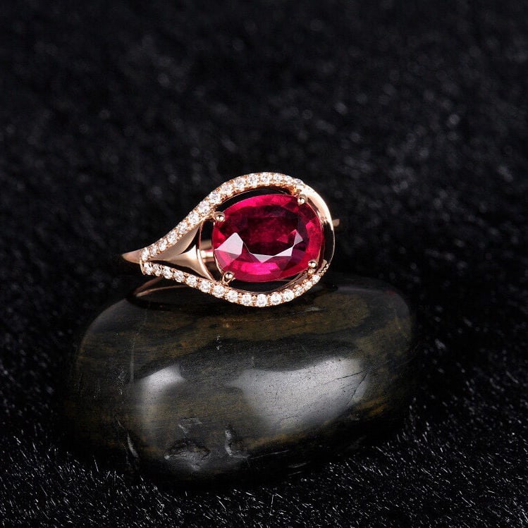 14k Gold 1.76 Ctw Natural Tourmaline & Diamond Ring - 4