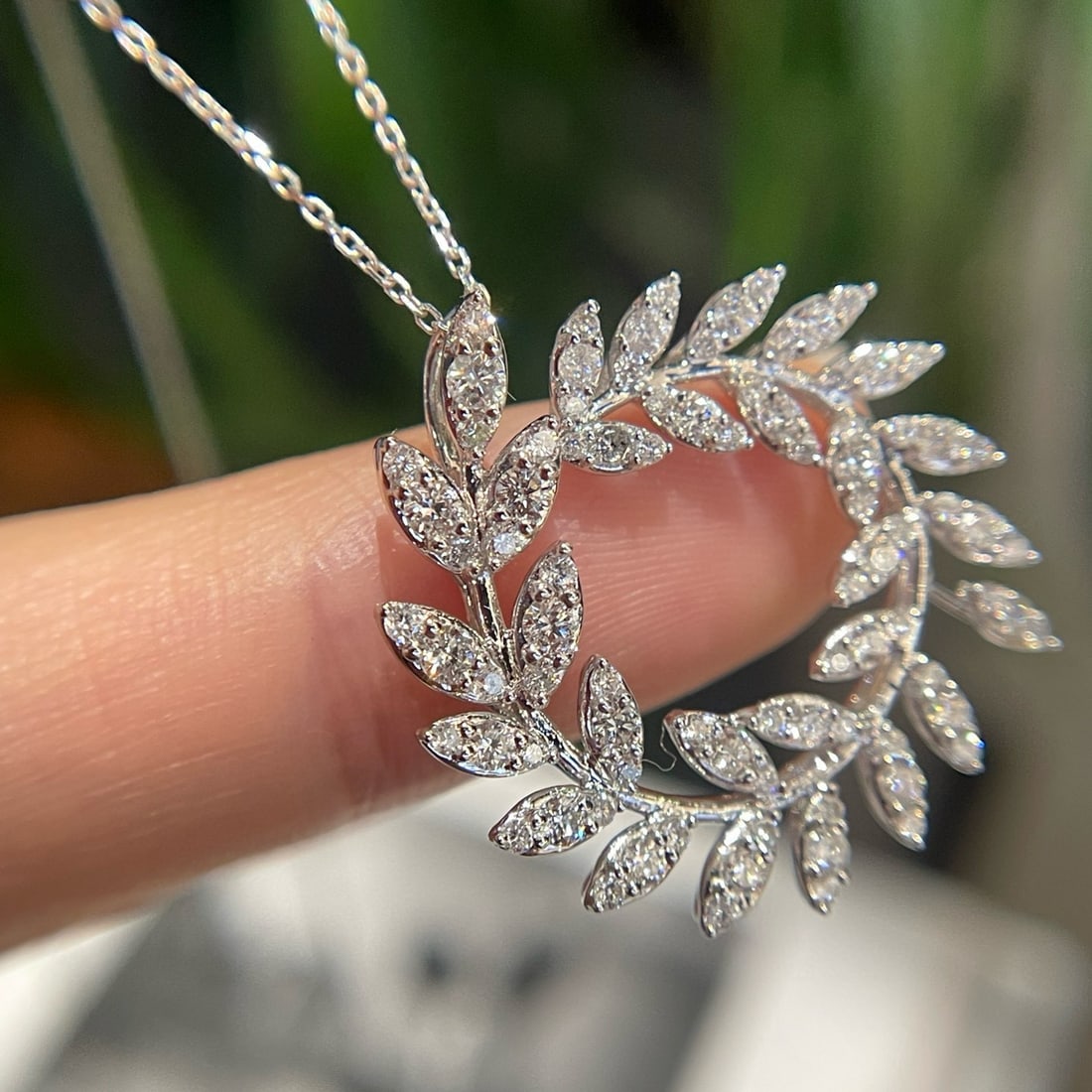 14k Gold 0.80 Ct Natural H Diamond Pendant( Without Chain ) - 2