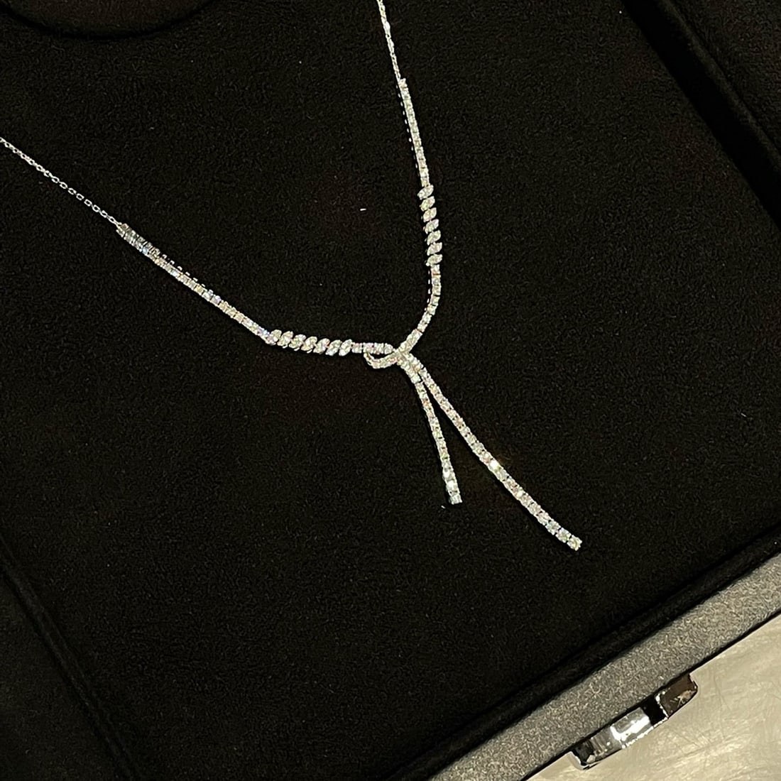 14k Gold 2.0 Ct Natural H Diamond Necklace - 2