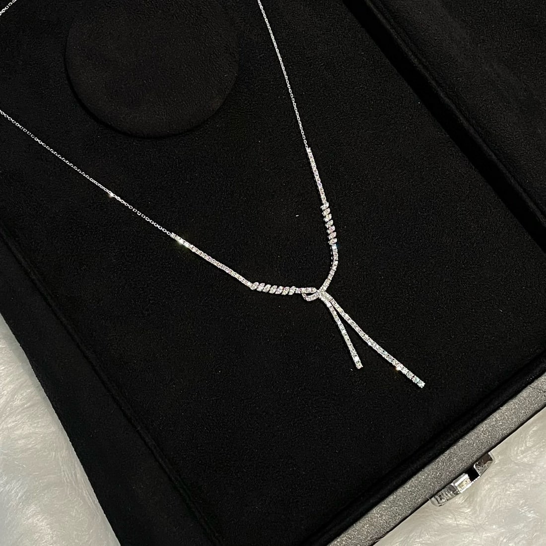 14k Gold 2.0 Ct Natural H Diamond Necklace - 3