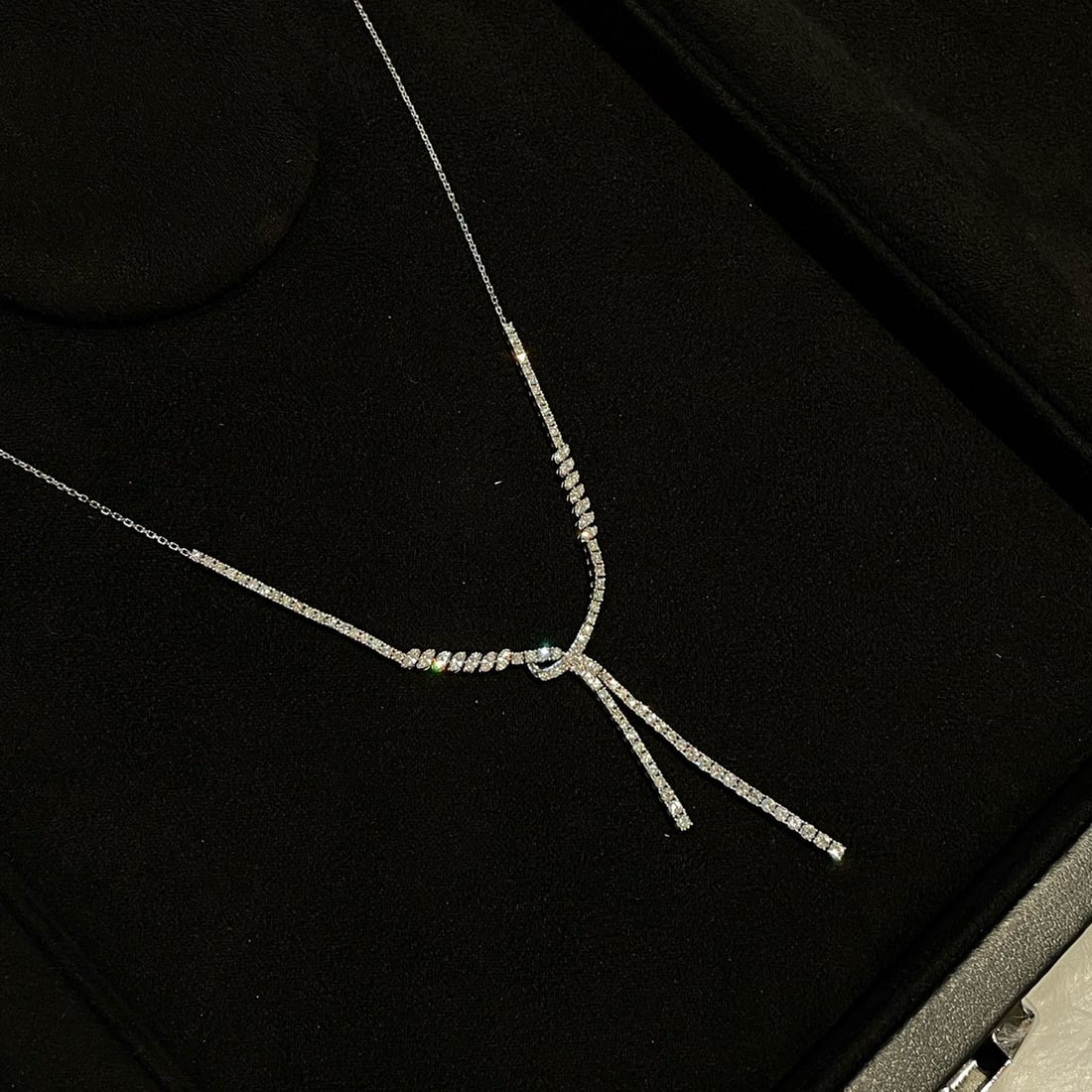 14k Gold 2.0 Ct Natural H Diamond Necklace - 4