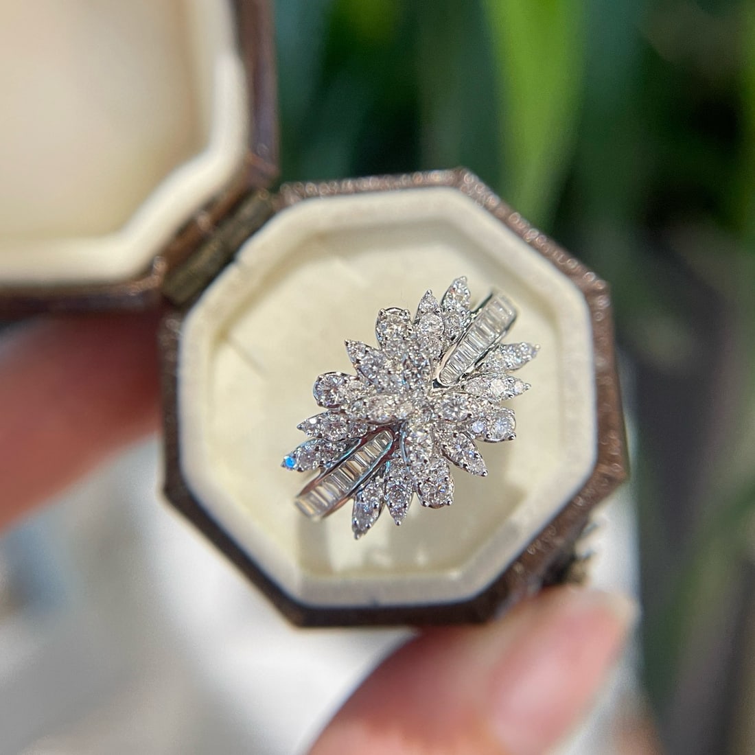 14k Gold 0.60 Ct Natural H Diamond Ring - 6