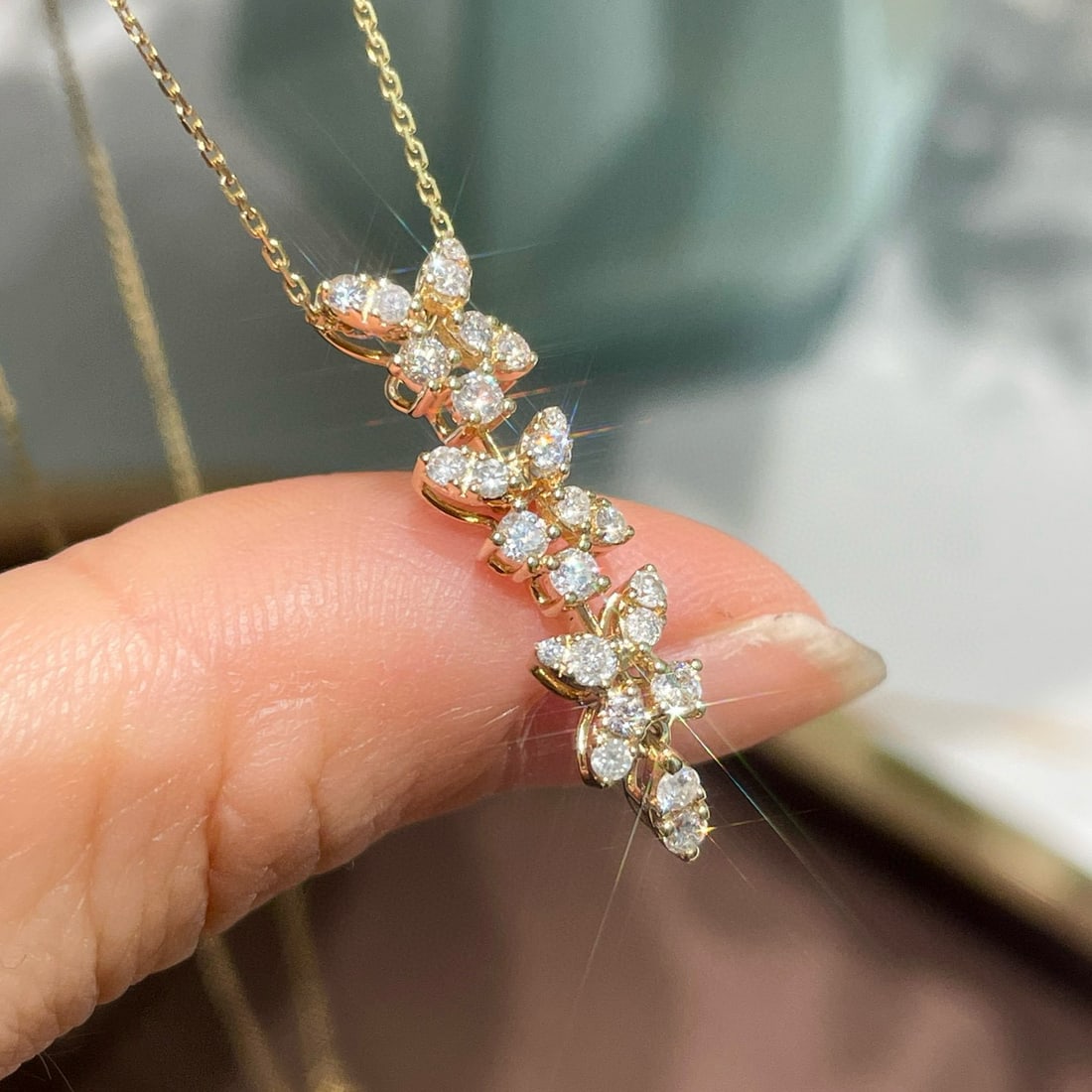 14k Gold 0.55 Ct Natural H Diamond Pendant( Without Chain ) - 6