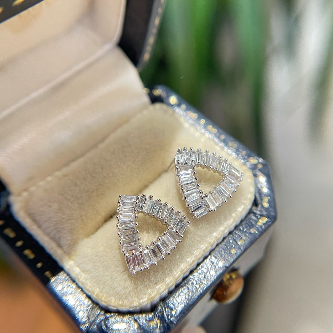 14k Gold 0.35 Ct Natural H Diamond Earrings - 7