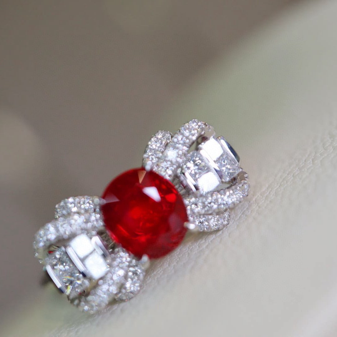 14k Gold 1.51 Ctw Natural Ruby & Diamond Ring - 2