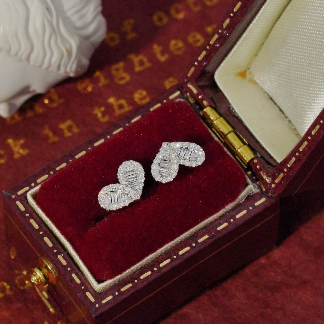 14k Gold 0.22 Ct Natural H Diamond Earrings - 2