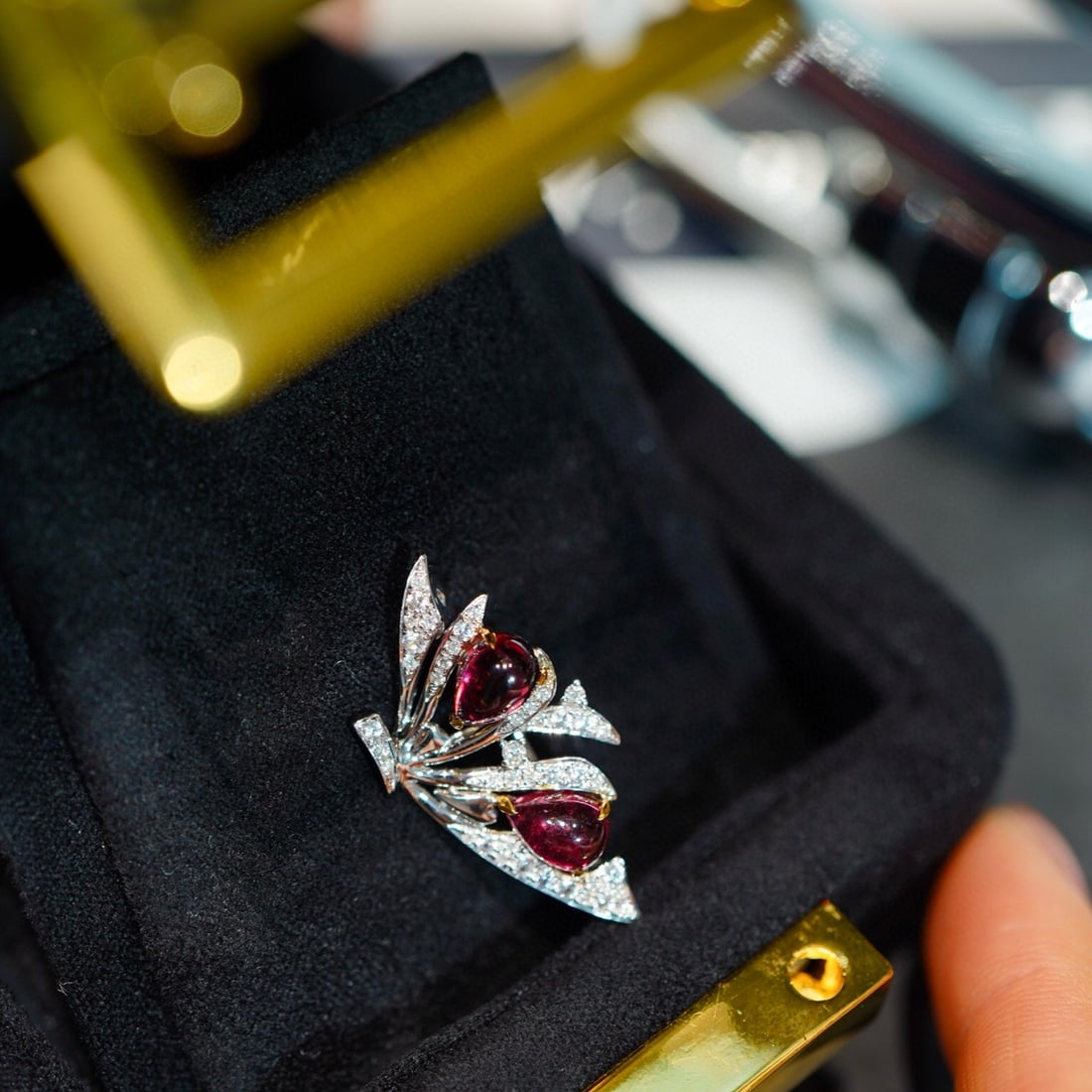 14k Gold 2 Ct Natural Ruby & Diamond Ring - 2