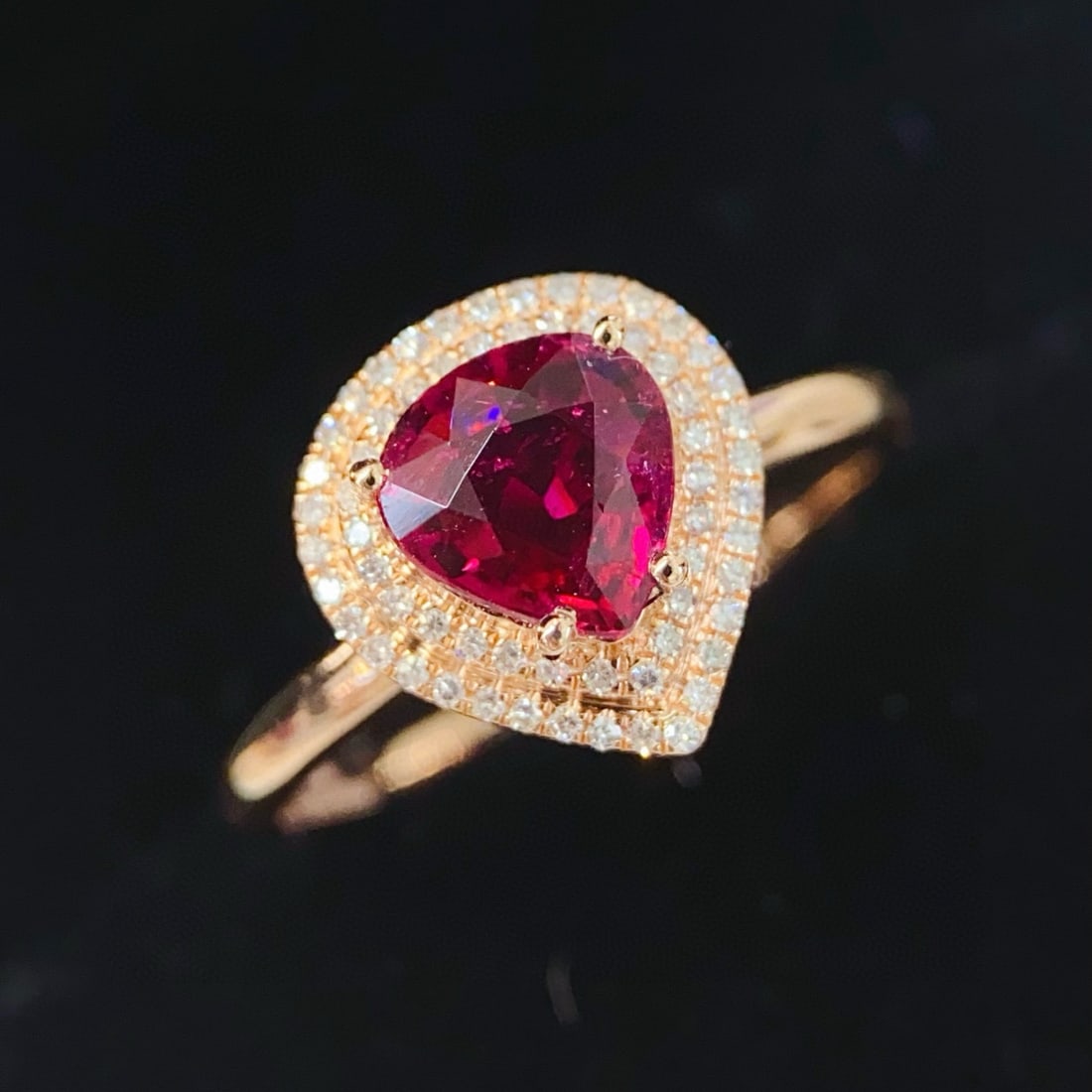 14k Gold 2.13 Ctw Natural Tourmaline & Diamond Ring - 2