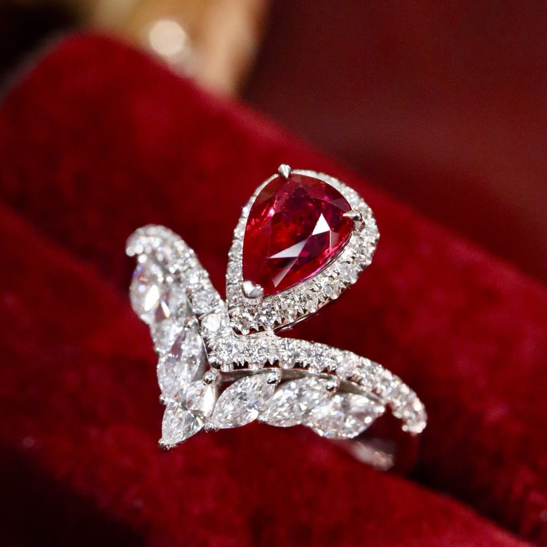 14k Gold 1.26 Ctw Natural Ruby & Diamond Ring - 3