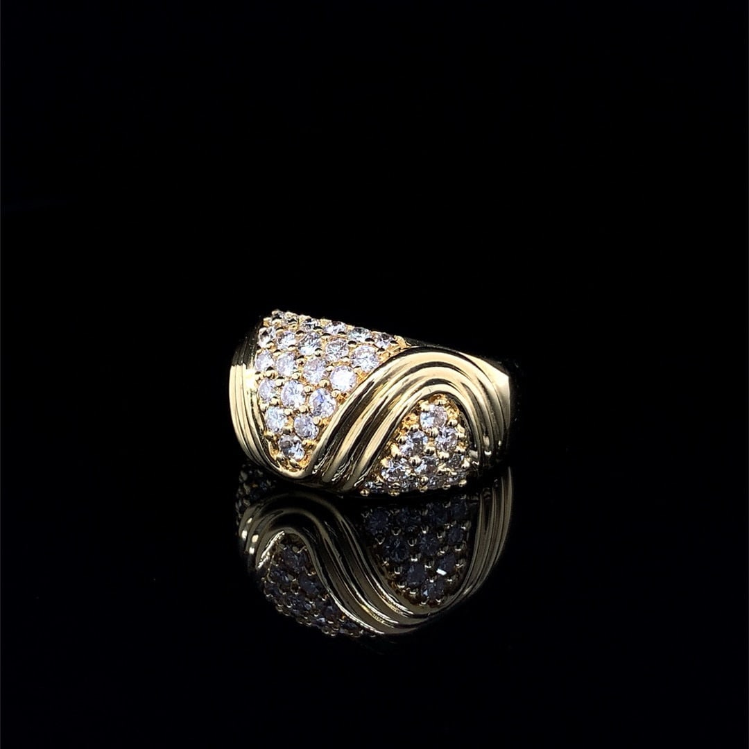 14k Gold 1.03 Ct Natural H Diamond Ring - 2