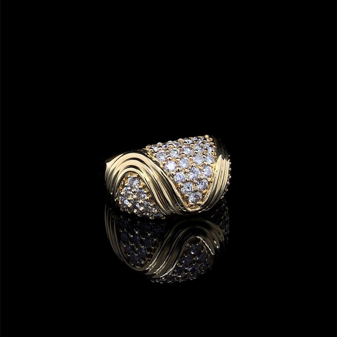 14k Gold 1.03 Ct Natural H Diamond Ring - 3