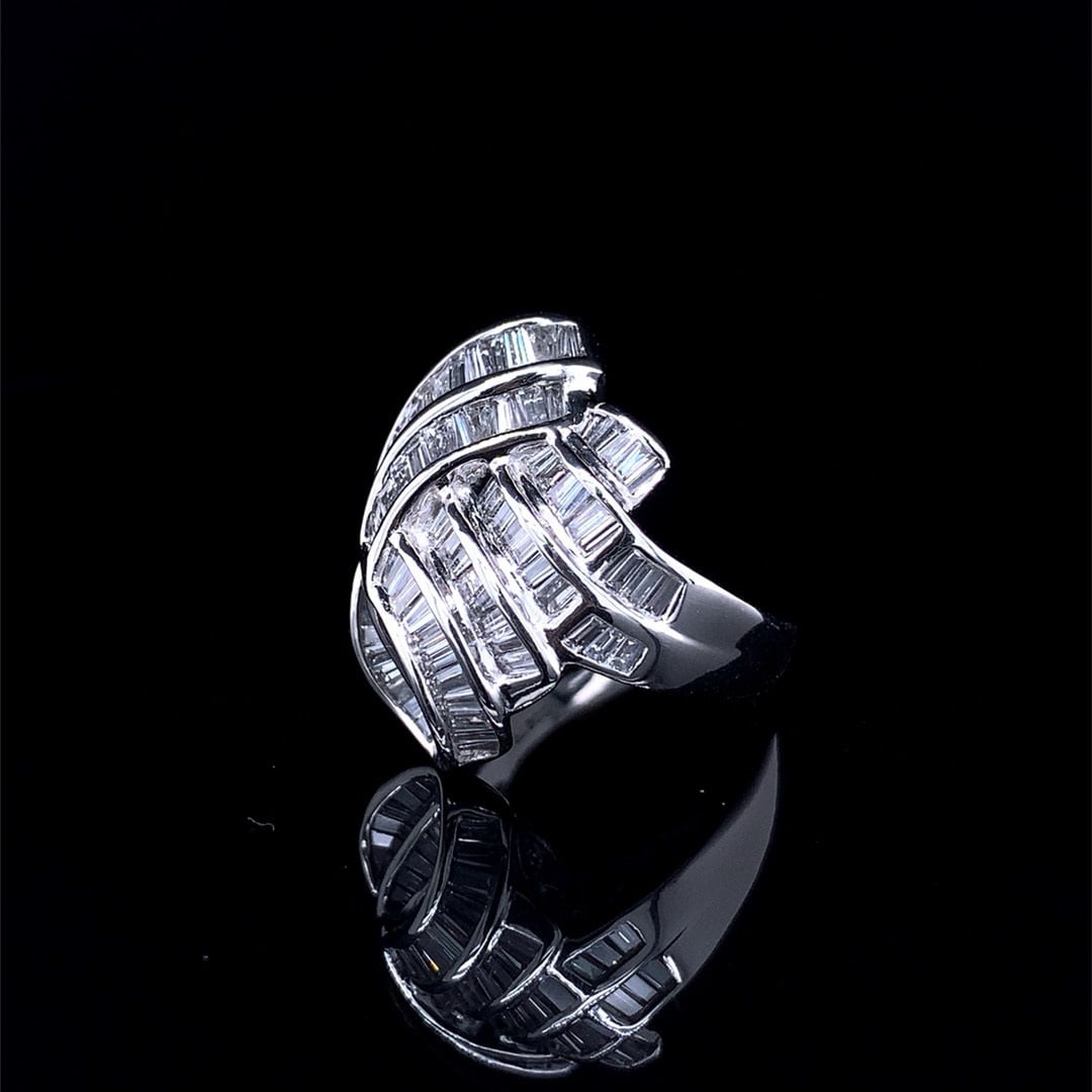 14k Gold 2.48 Ct Natural H Diamond Ring - 2