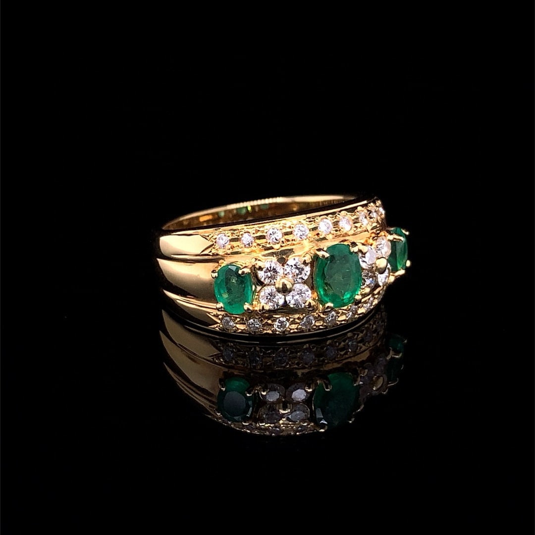 14k Gold 1.59 Ctw Natural Ruby & Diamond Ring - 7