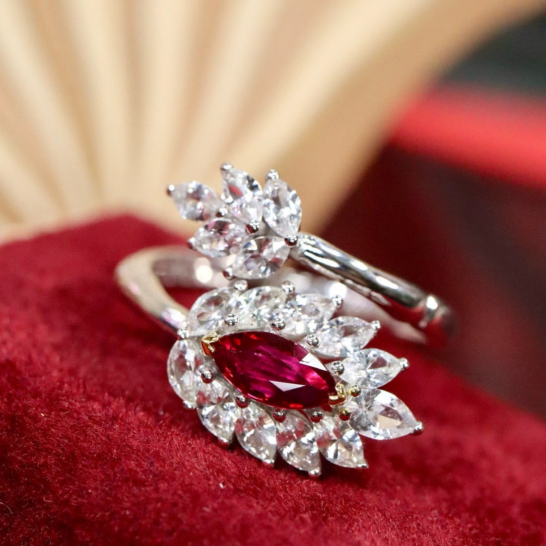 14k Gold 1.69 Ctw Natural Ruby & Sapphire Ring - 6