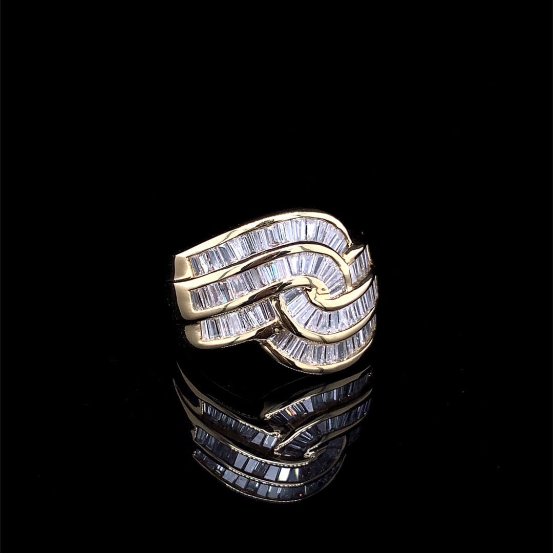 14k Gold 1.76 Ct Natural H Diamond Ring - 2