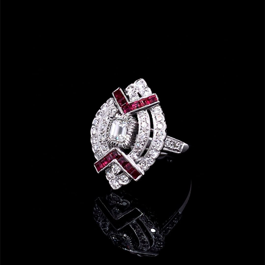 14k Gold 1.80 Ctw Natural Ruby & Diamond Ring - 2
