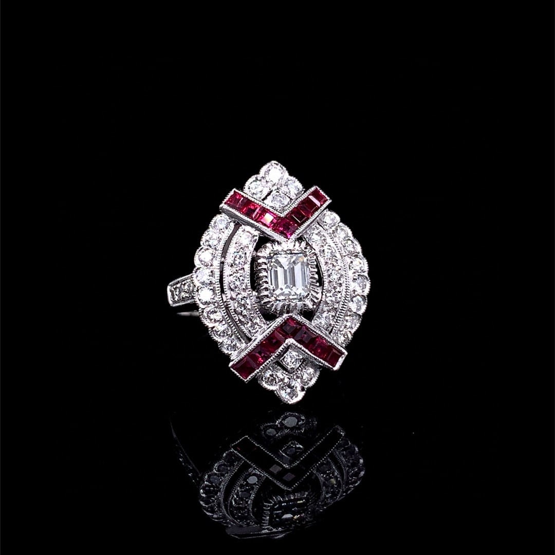 14k Gold 1.80 Ctw Natural Ruby & Diamond Ring - 4