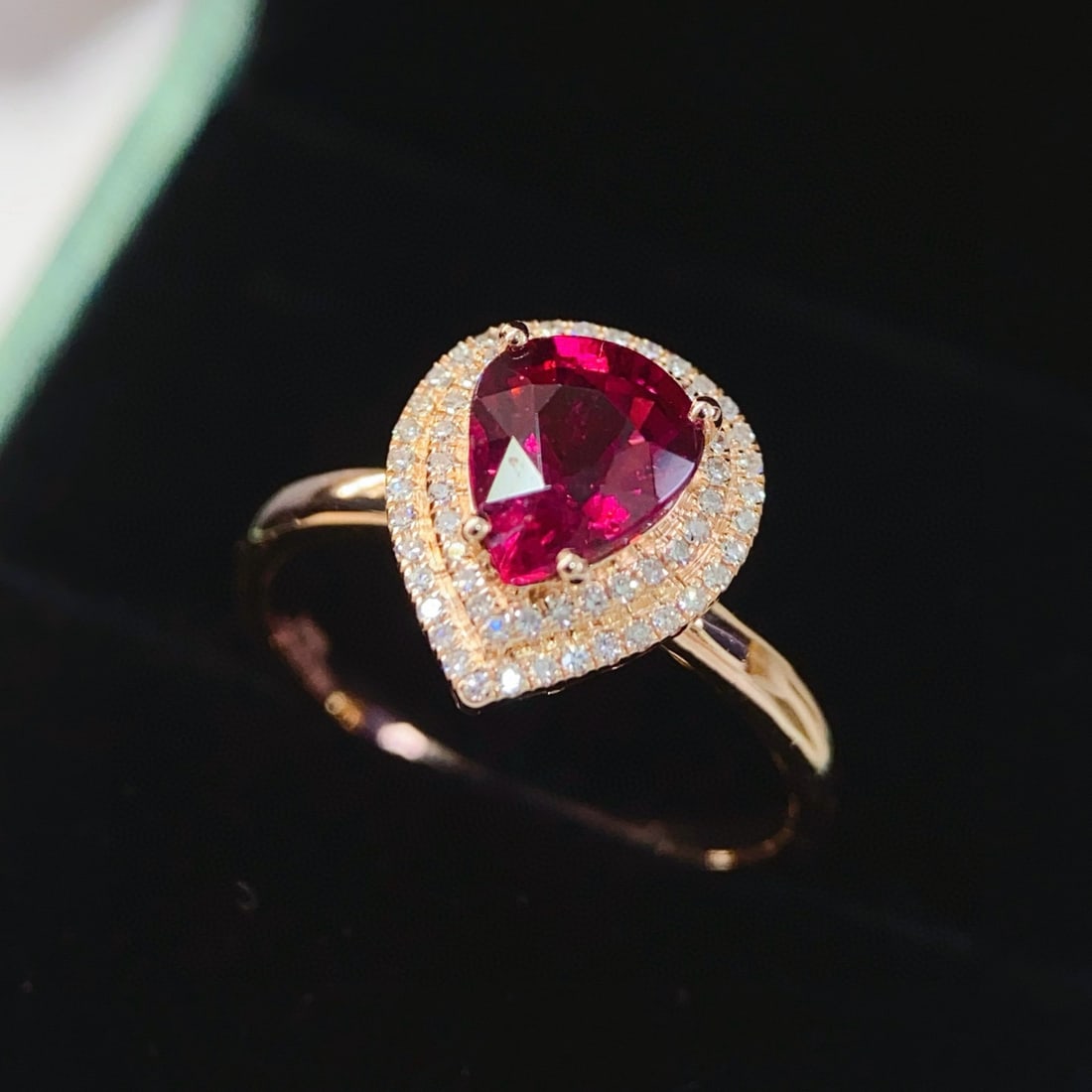 14k Gold 1.59 Ctw Natural Tourmaline & Diamond Ring - 5
