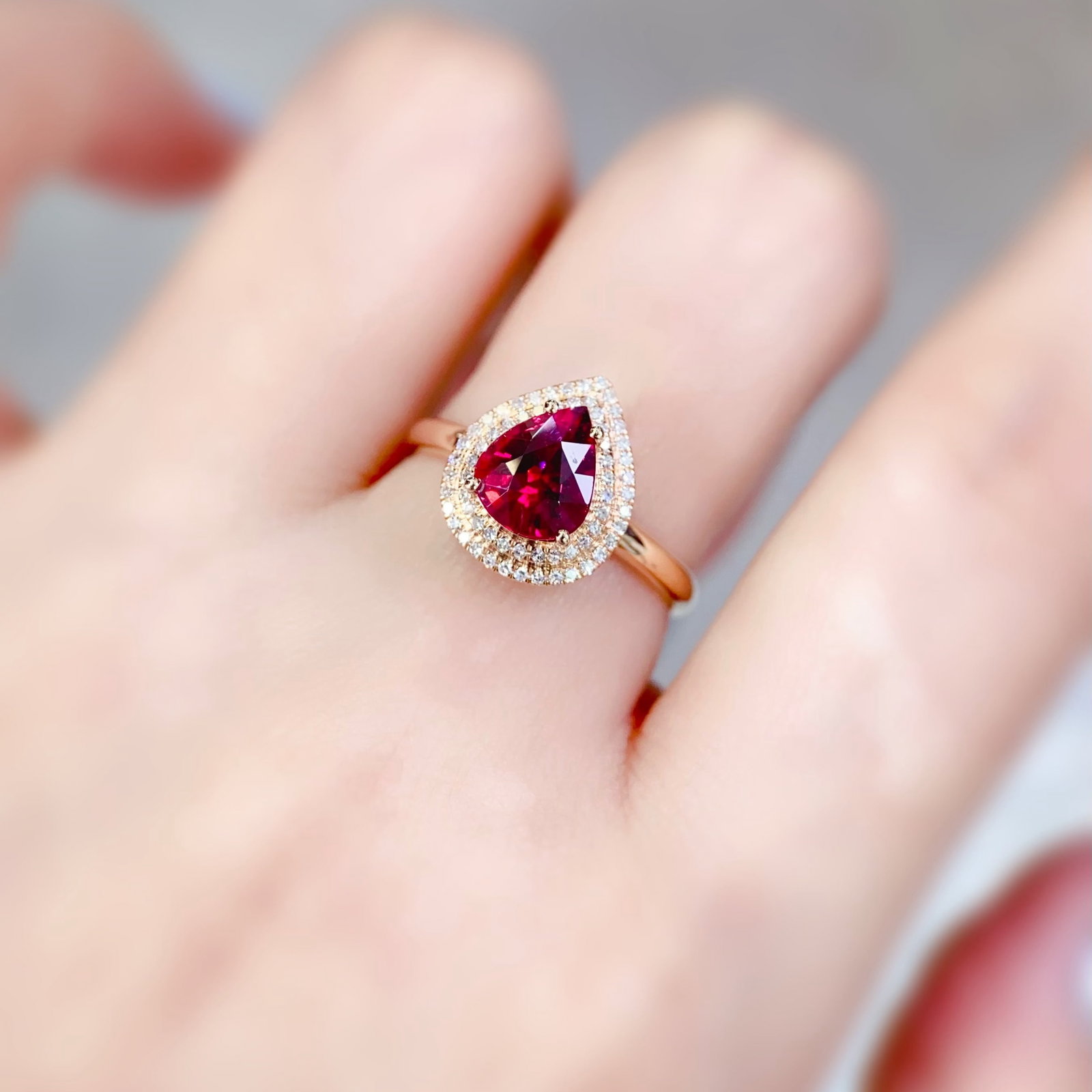 14k Gold 1.59 Ctw Natural Tourmaline & Diamond Ring - 6