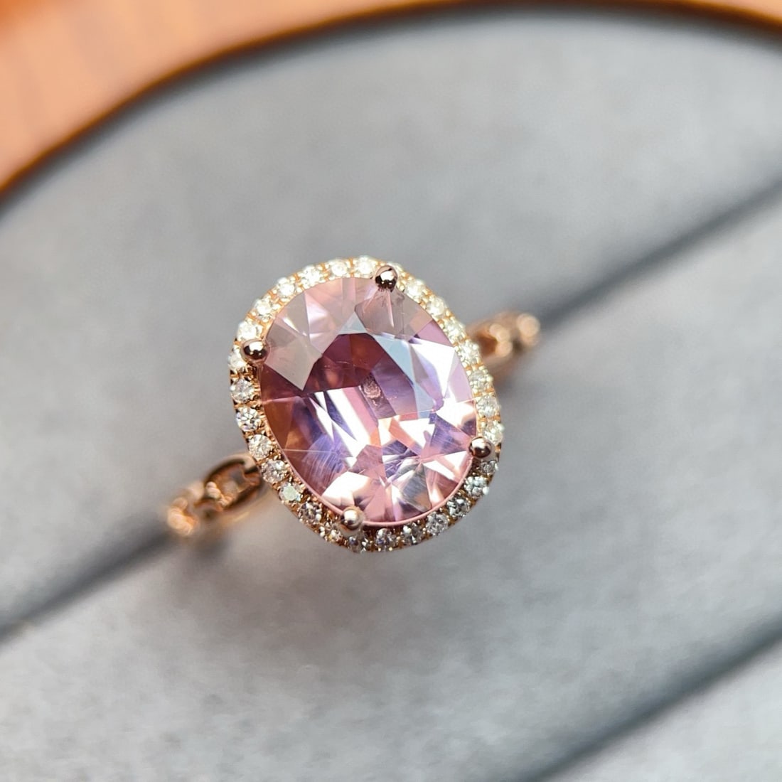 14k Gold 2.7 Ct Natural Tourmaline & Diamond Ring - 2