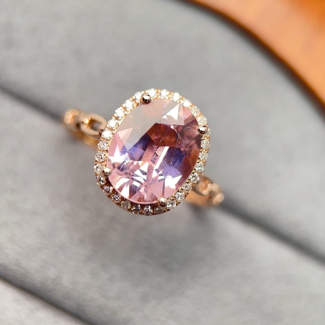 14k Gold 2.7 Ct Natural Tourmaline & Diamond Ring - 3