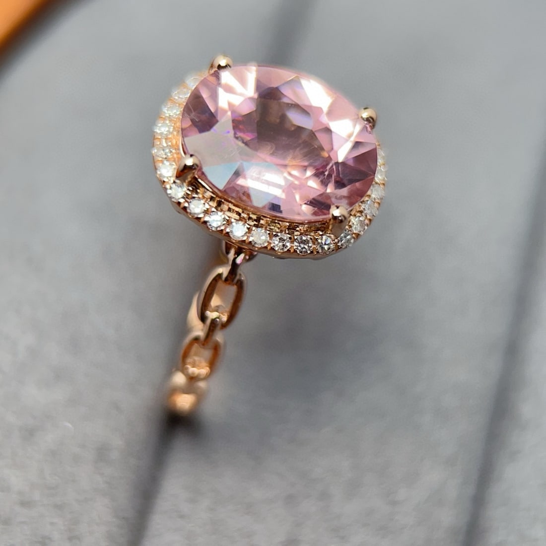 14k Gold 2.7 Ct Natural Tourmaline & Diamond Ring - 4