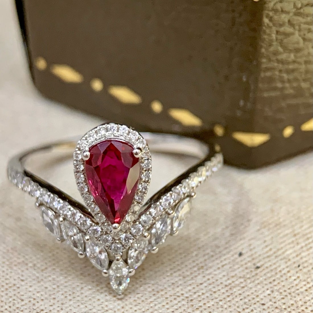 14k Gold 1.22 Ctw Natural Ruby & Diamond Ring - 2