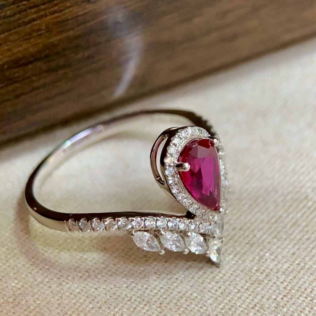 14k Gold 1.22 Ctw Natural Ruby & Diamond Ring - 3