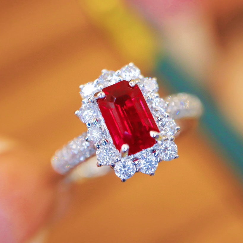 14k Gold 1.93 Ctw Natural Ruby & Diamond Ring - 2