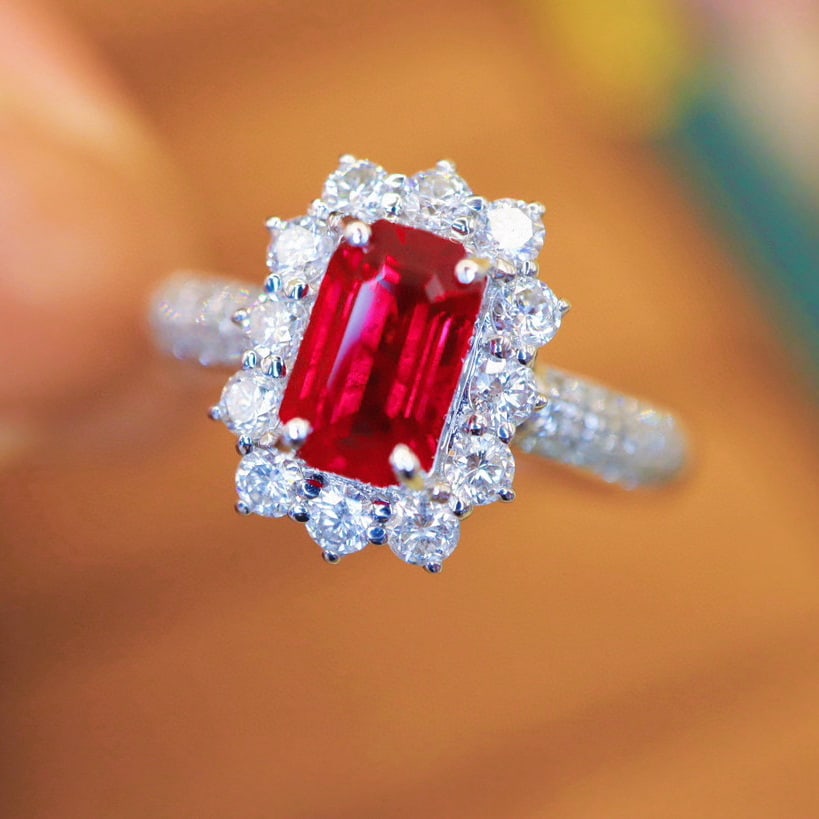 14k Gold 1.93 Ctw Natural Ruby & Diamond Ring - 3